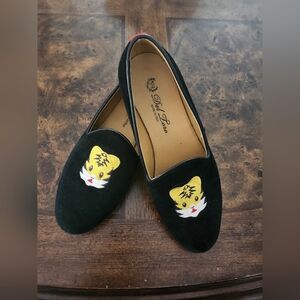 Del Toro loafers tiger-face embroidery size 6